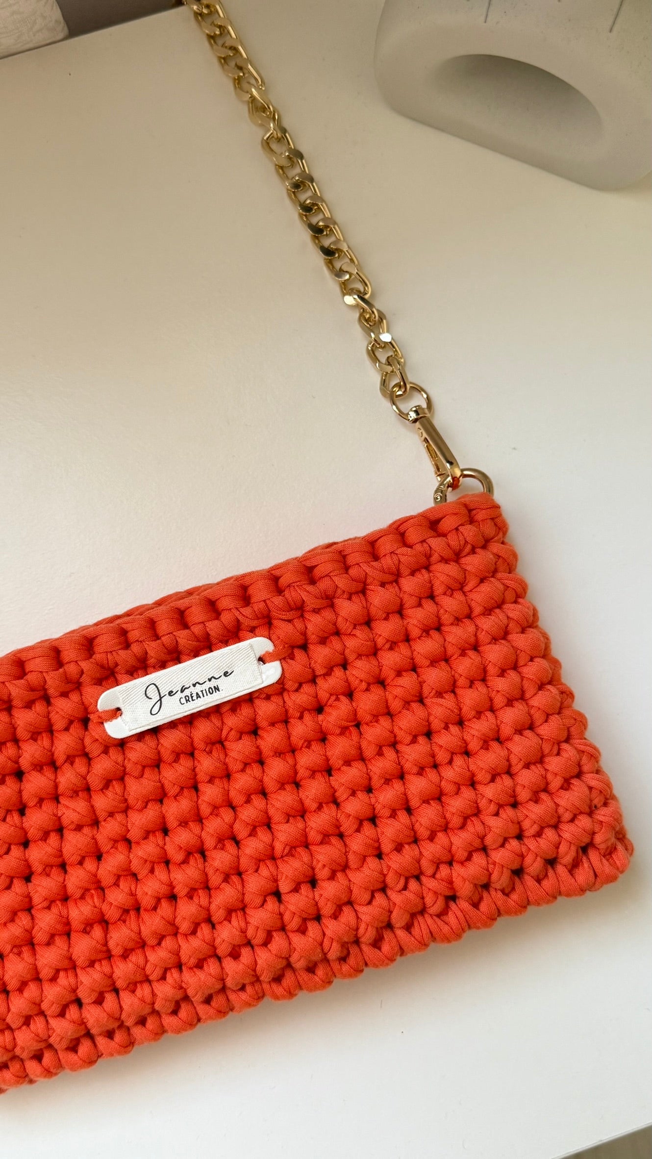 Pochette Jeanne Orange - Jeanne Création.