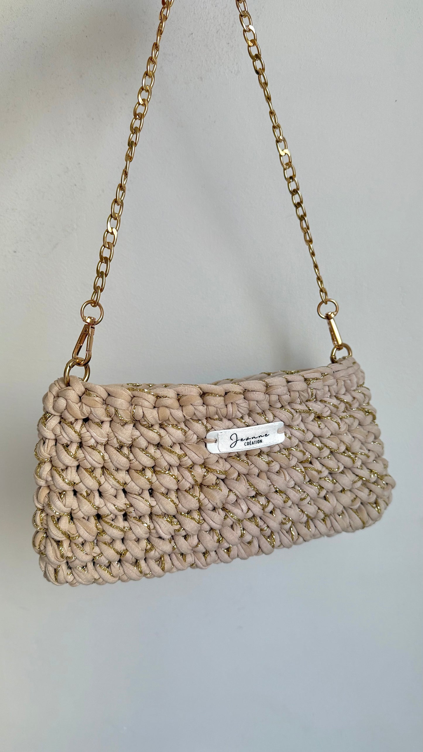 Pochette Jeanne beige - Jeanne Création.
