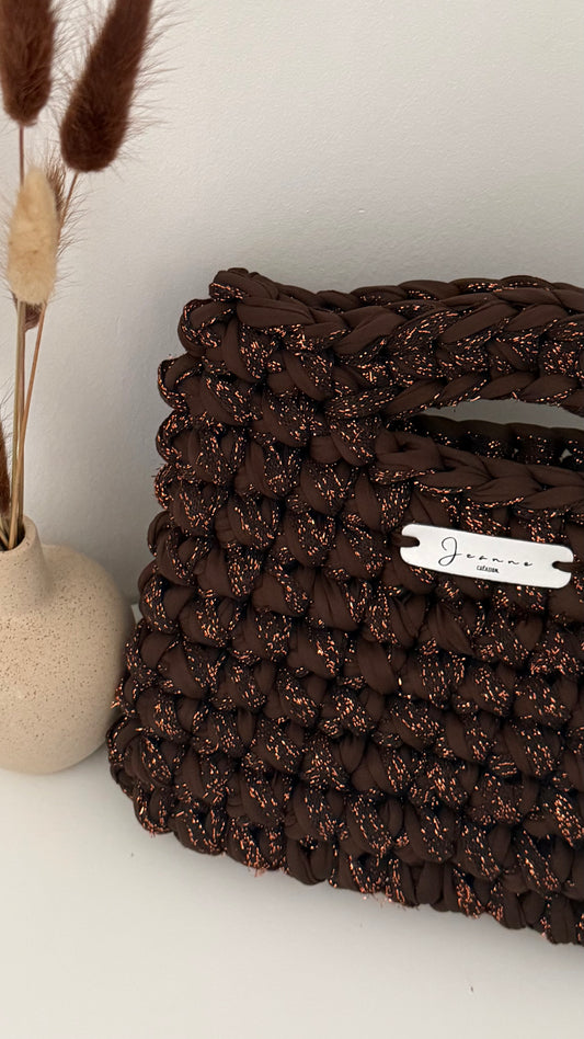 Sac Marron Paillette
