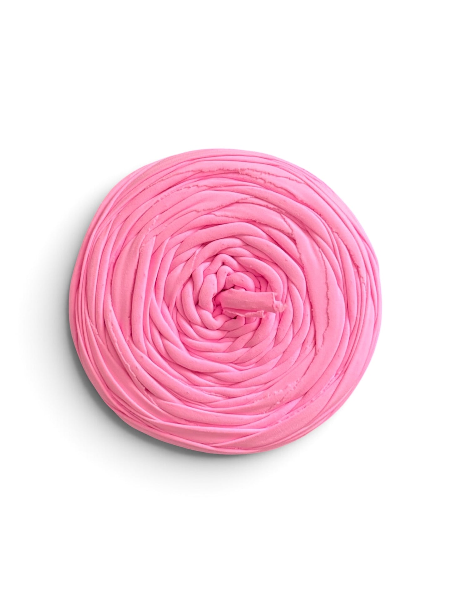 Pelote Fil Trapilho Rose Clair Légèrement Fluorescente